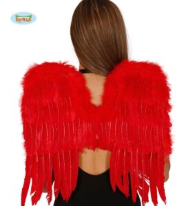alas plumas rojas