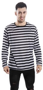 camiseta rayas blancas negras