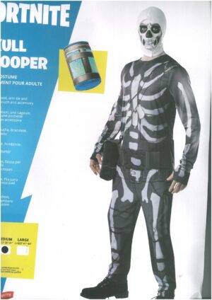 Fornite Skull Trooper - Disfraces de Hombre