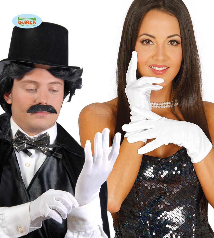Guantes Blancos-Negros 1 Guantes Blancos-Negros - Complementos