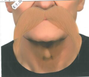 Mostacho Rubio Puntas - Complementos