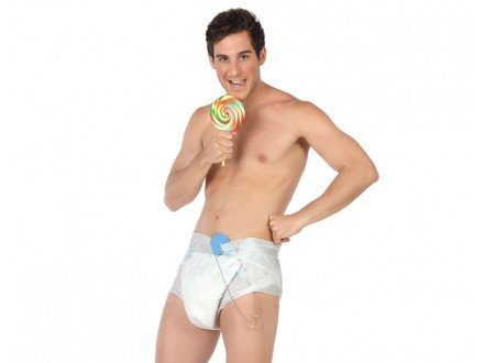 Pañal Bebé Adulto 1 Pañal Bebé Adulto - Disfraces de Hombre