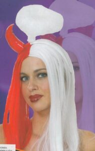 peluca angel y demonio