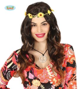peluca hippie mujer
