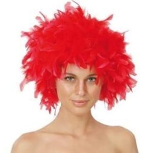 Peluca Plumas Roja - Complementos