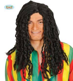 Peluca Rasta Negra - Complementos
