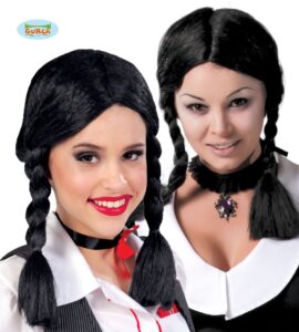peluca trenzas negra
