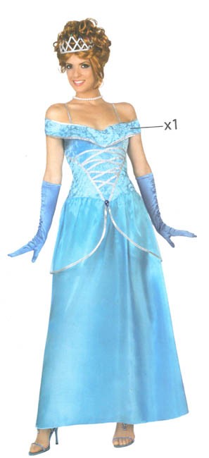 Princesa Azul - Disfraces de Mujer
