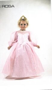 princesa rosa infantil