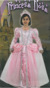 princesa rosa infantil fy