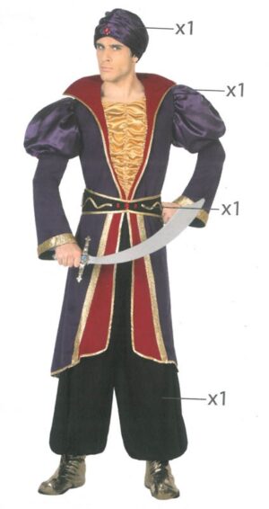 Príncipe Arabe-Aladino - Disfraces de Hombre