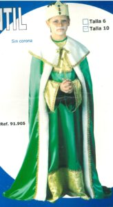 rey mago infantil verde oferta
