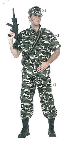 Soldado Camuflaje - Disfraces de Hombre