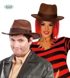 sombrero aventurero marron