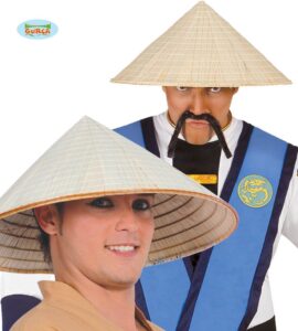 sombrero vietnamita paja