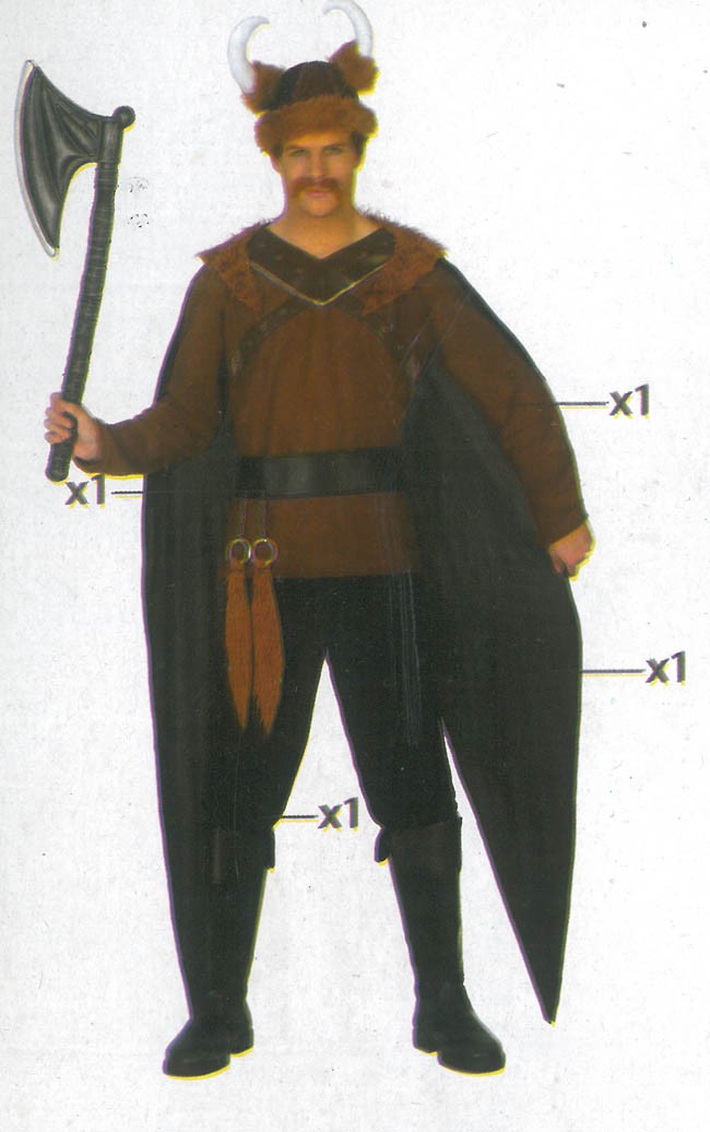 Vikingo Marrón 1 Vikingo Marrón - Disfraces de Hombre